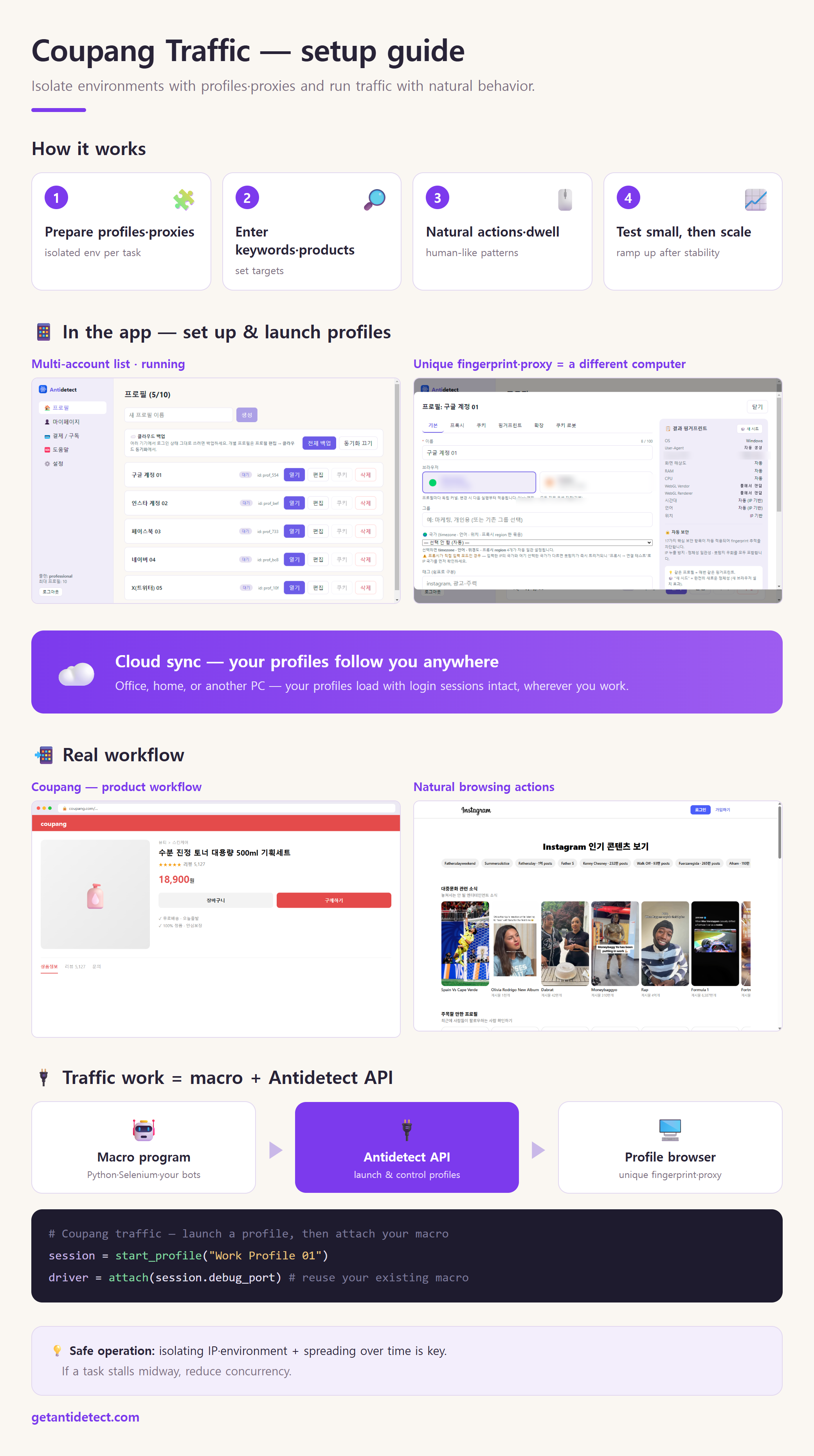 Coupang Traffic — Setup Guide