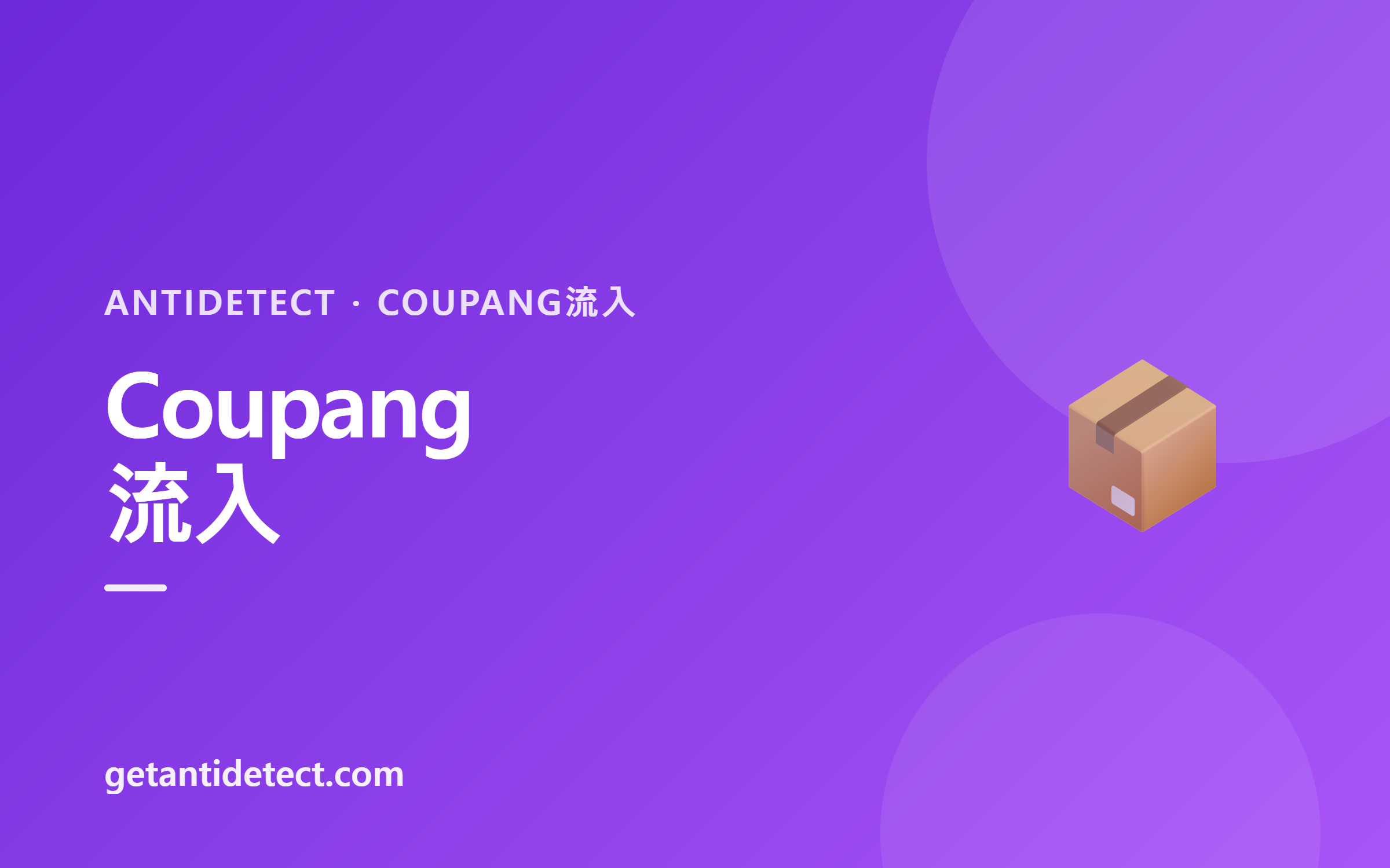 Coupang 流入 — 設定ガイド