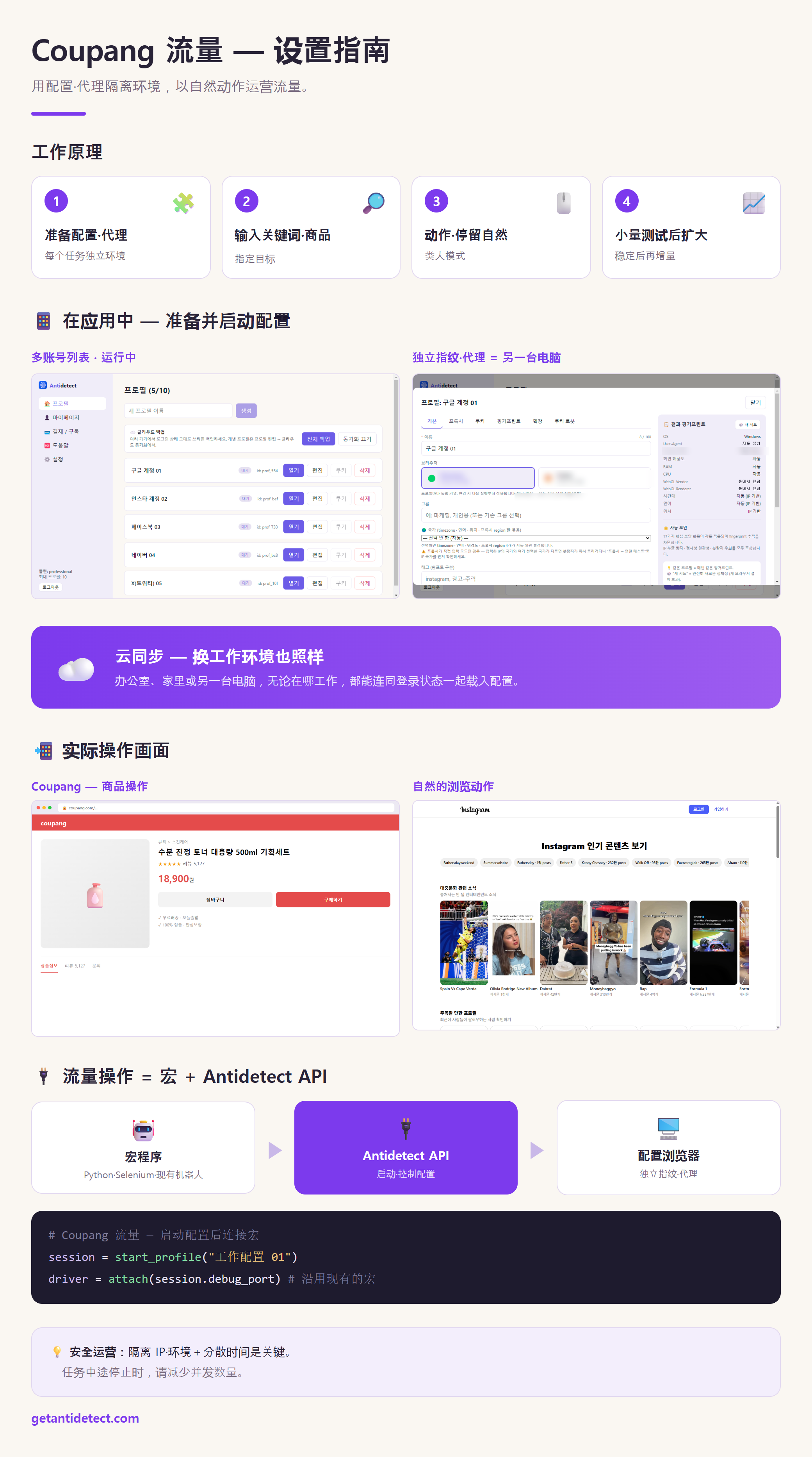 Coupang 流量 — 设置指南
